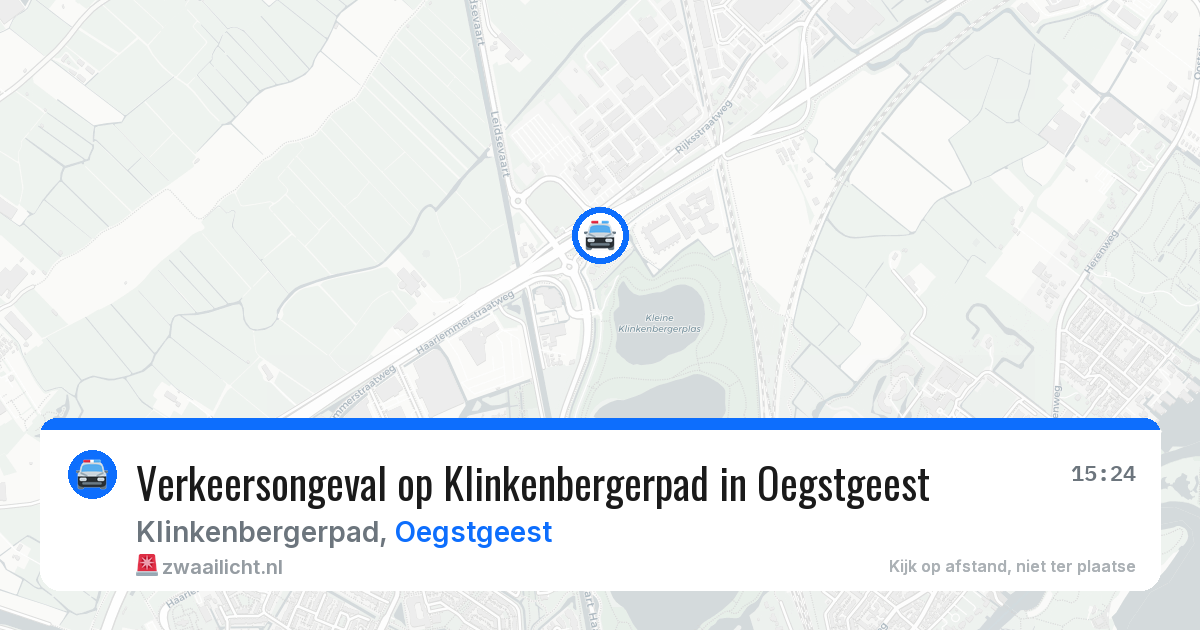 Verkeersongeval op Klinkenbergerpad in Oegstgeest — 17 jun 2026