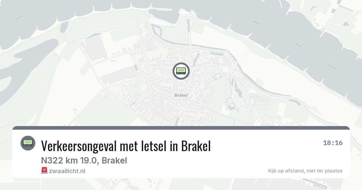 Verkeersongeval met letsel in Brakel — 1 mei 2026