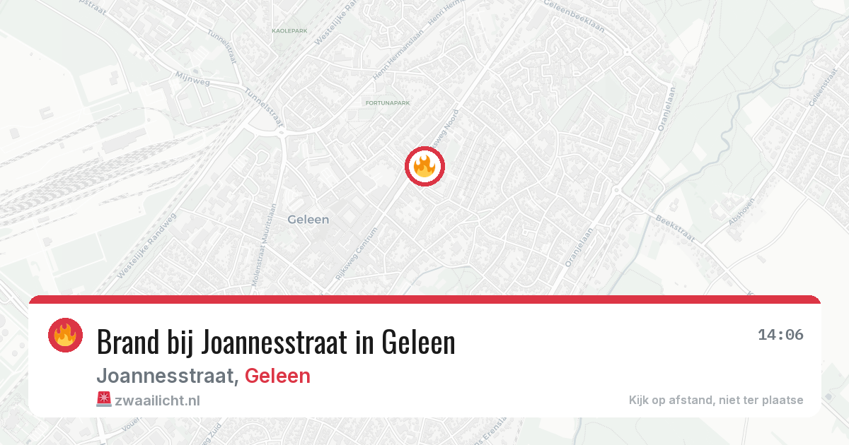 Brand bij Joannesstraat in Geleen — 7 jul 2026