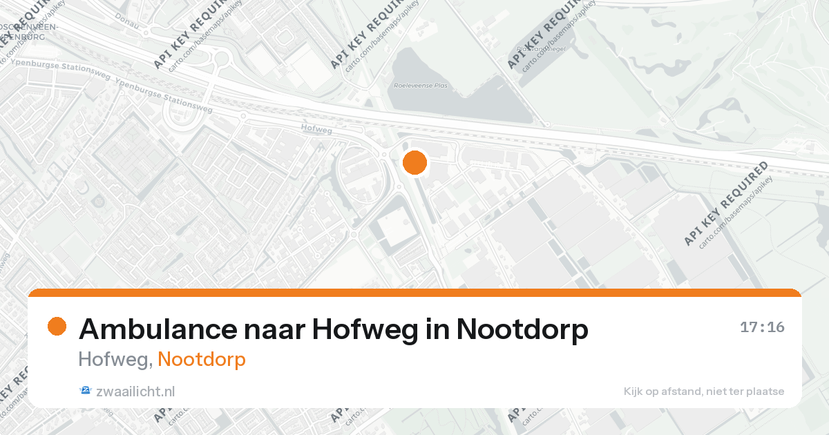 Ambulance naar Hofweg in Nootdorp — 26 aug 2026