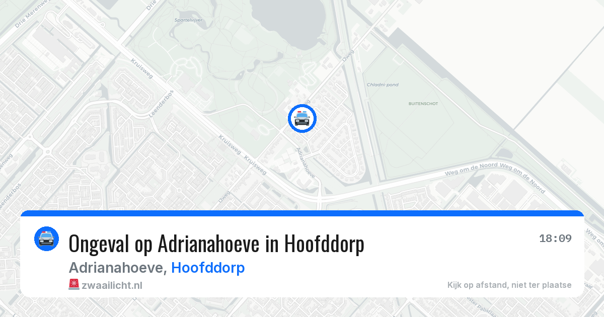 Ongeval op Adrianahoeve in Hoofddorp — 28 jun 2026