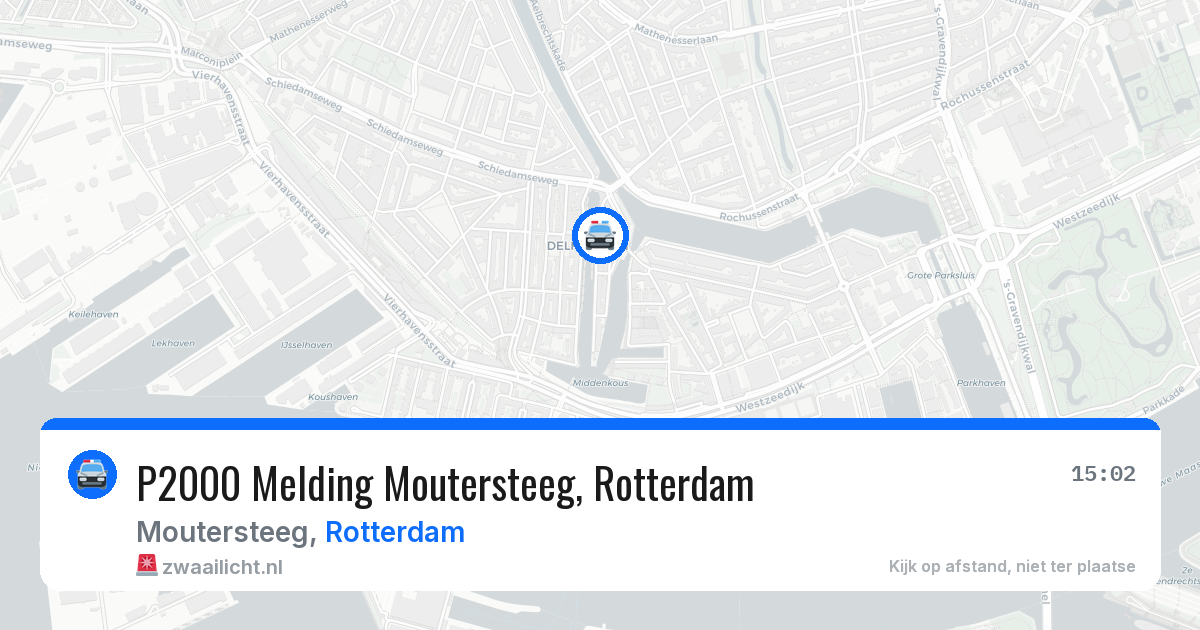 P2000 Melding Moutersteeg, Rotterdam — 6 jun 2026