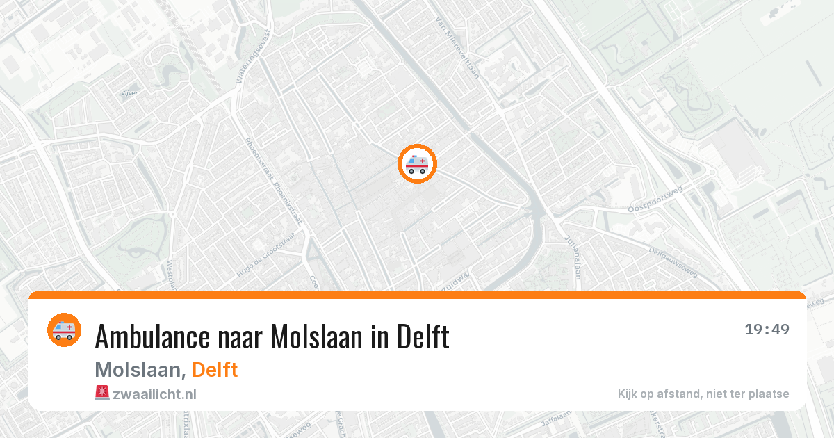 Ambulance naar Molslaan in Delft — 6 apr 2026
