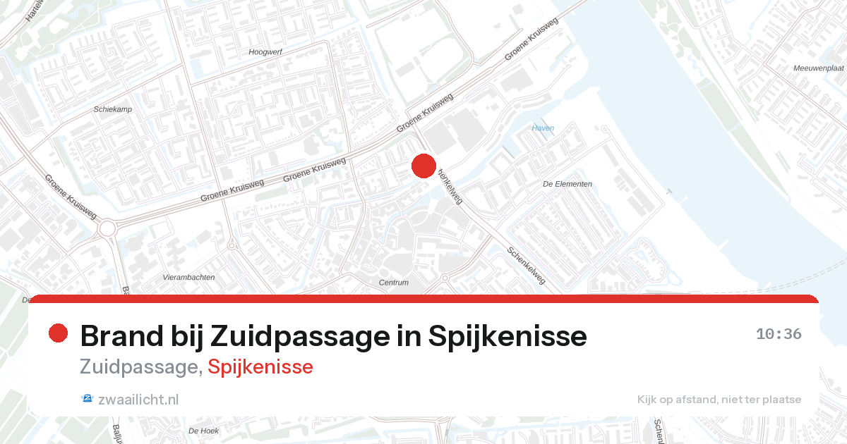 Brand bij Zuidpassage in Spijkenisse — 27 aug 2026
