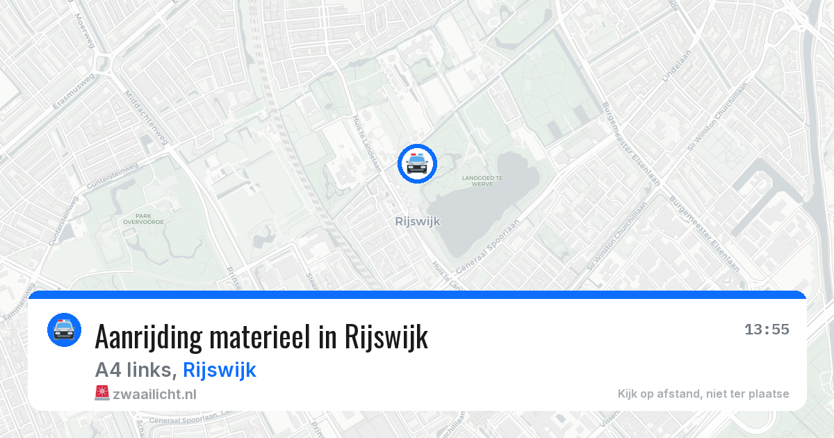 Aanrijding materieel in Rijswijk — 5 jun 2026