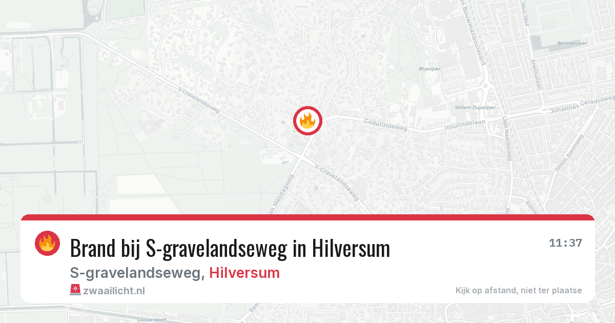 Brand bij S-gravelandseweg in Hilversum — 20 jun 2026