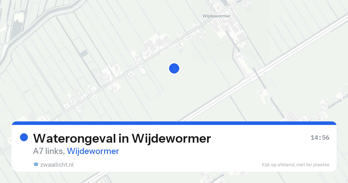 Waterongeval in Wijdewormer — 21 aug 2026
