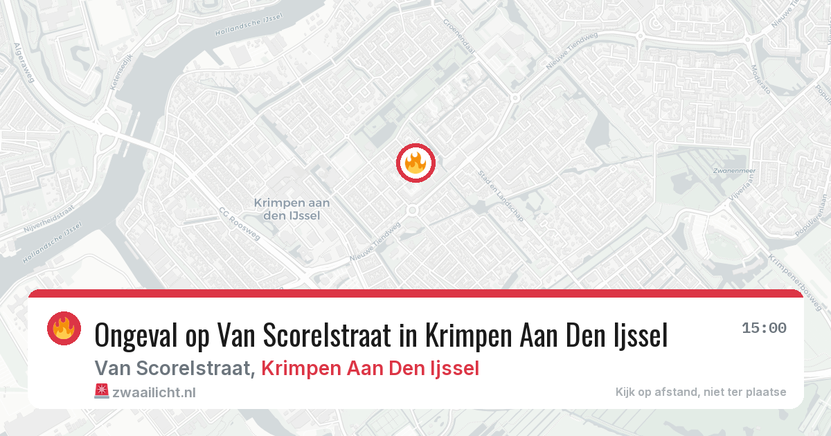 Ongeval op Van Scorelstraat in Krimpen Aan Den Ijssel — 17 jun 2026