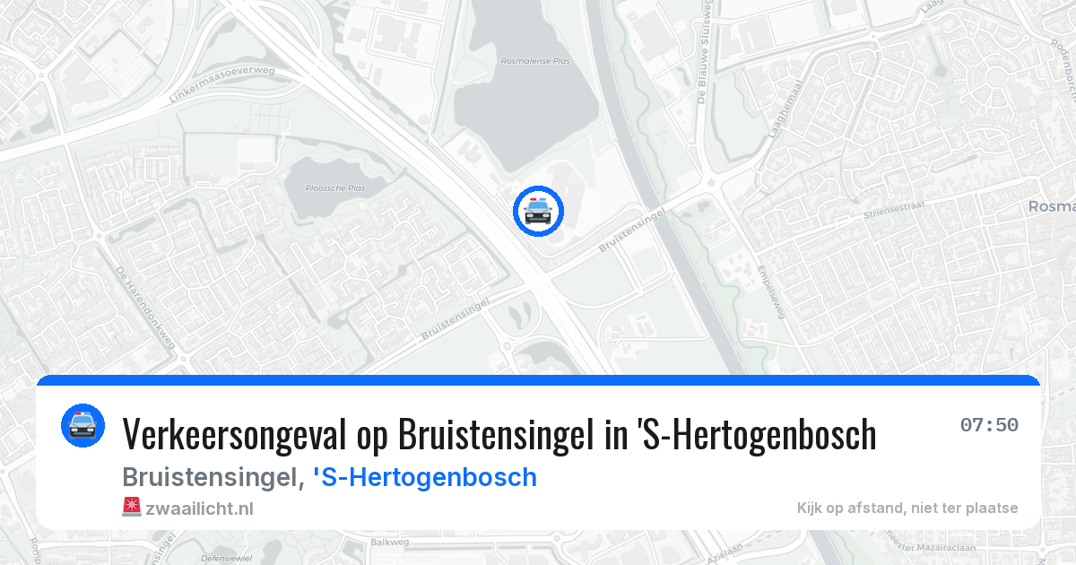 Verkeersongeval op Bruistensingel in 'S-Hertogenbosch — 30 mrt 2026