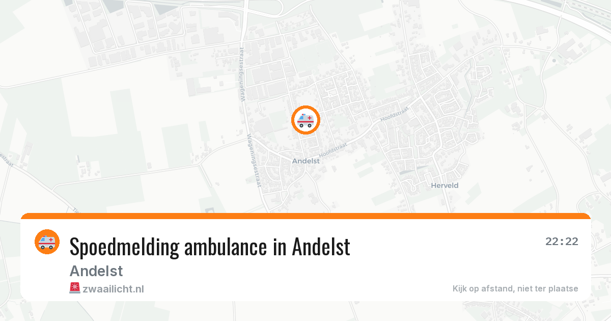 Spoedmelding ambulance in Andelst — 6 mei 2026