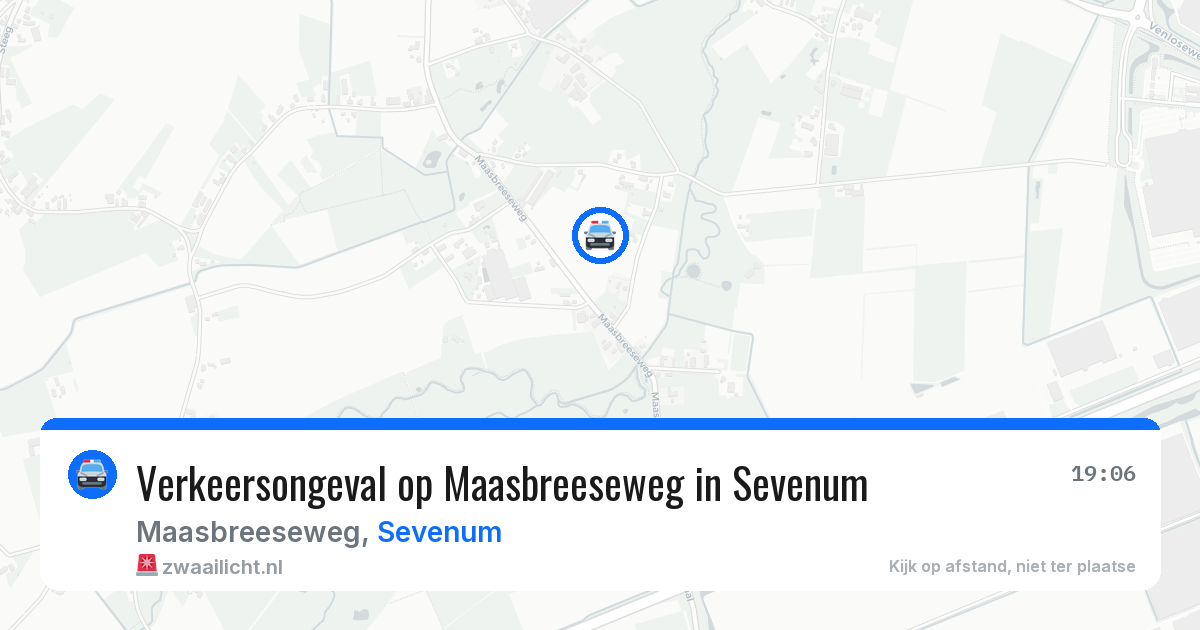 Verkeersongeval op Maasbreeseweg in Sevenum — 13 jun 2026