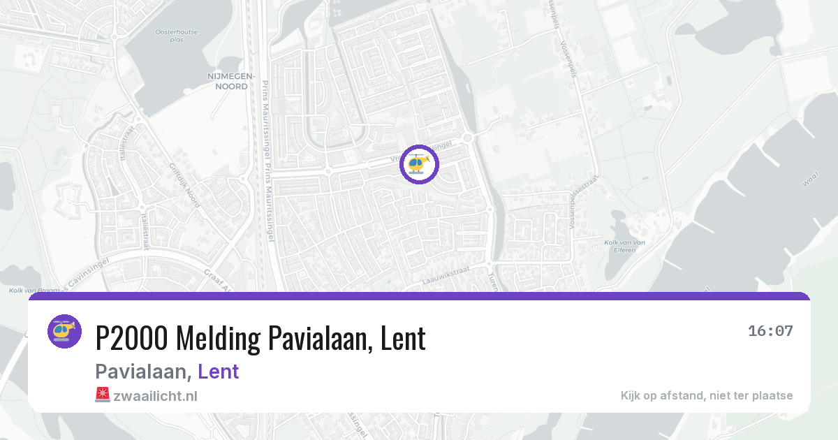 P2000 Melding Pavialaan, Lent — 27 feb 2026