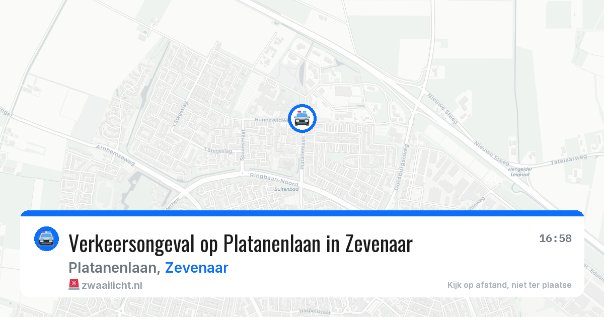 Verkeersongeval op Platanenlaan in Zevenaar — 3 jun 2026