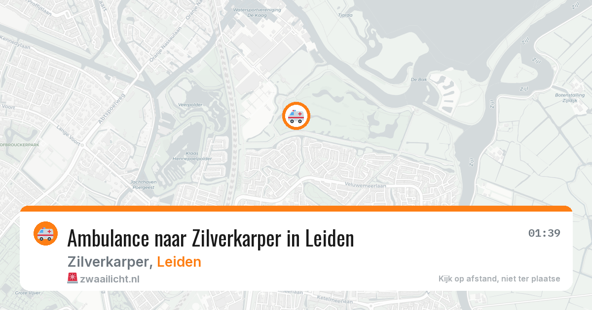 Ambulance naar Zilverkarper in Leiden — 9 feb 2026