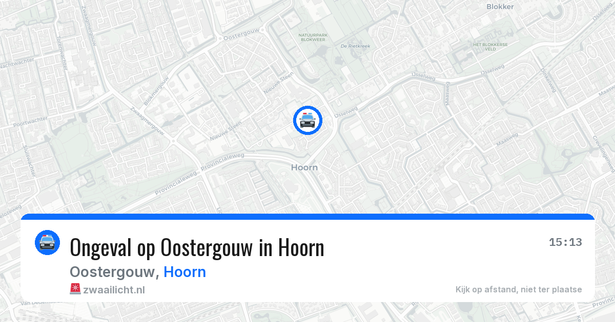 Ongeval op Oostergouw in Hoorn — 3 jun 2026