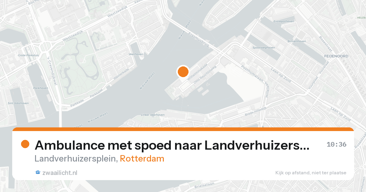 Ambulance met spoed naar Landverhuizersplein in Rotterdam — 7 feb 2026