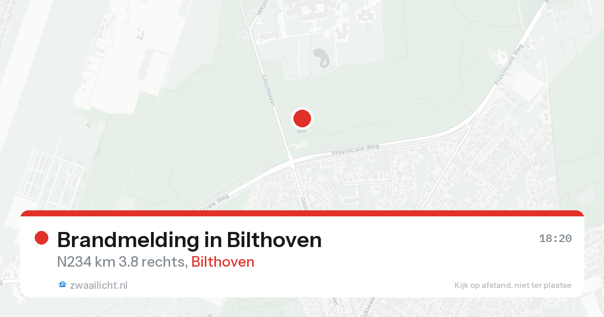Brandmelding in Bilthoven — 22 aug 2026