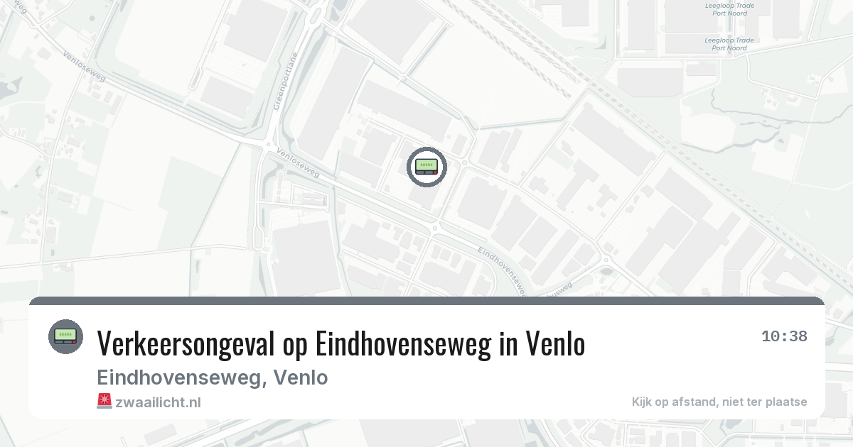Verkeersongeval op Eindhovenseweg in Venlo — 18 jun 2026