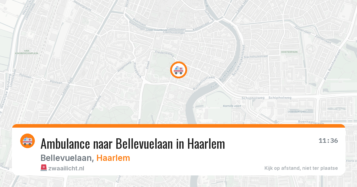 Ambulance naar Bellevuelaan in Haarlem — 14 aug 2026