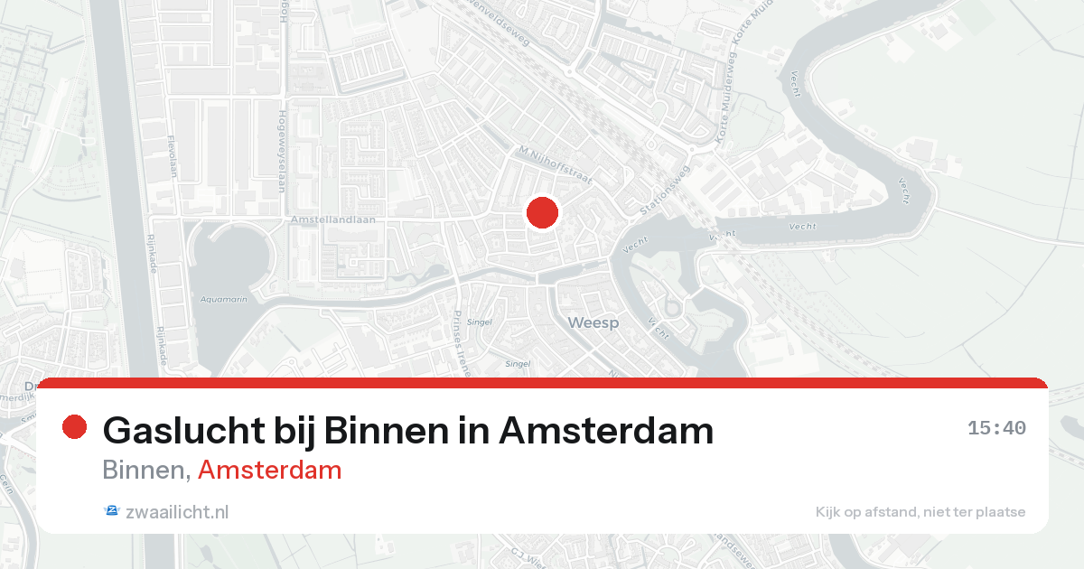 Gaslucht bij Binnen in Amsterdam — 30 jan 2026