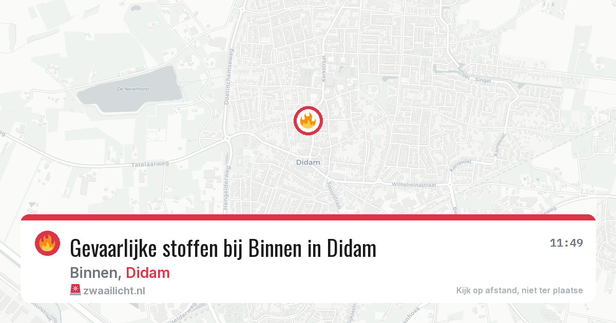 Gevaarlijke stoffen bij Binnen in Didam — 2 jun 2026