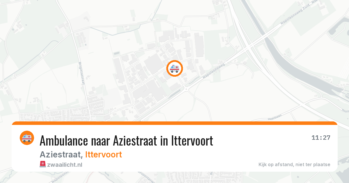 Ambulance naar Aziestraat in Ittervoort — 21 mei 2026