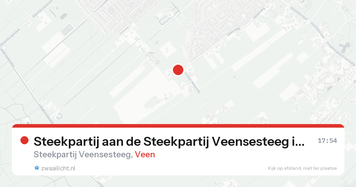 Steekpartij aan de Steekpartij Veensesteeg in Veen — 30 jan 2026