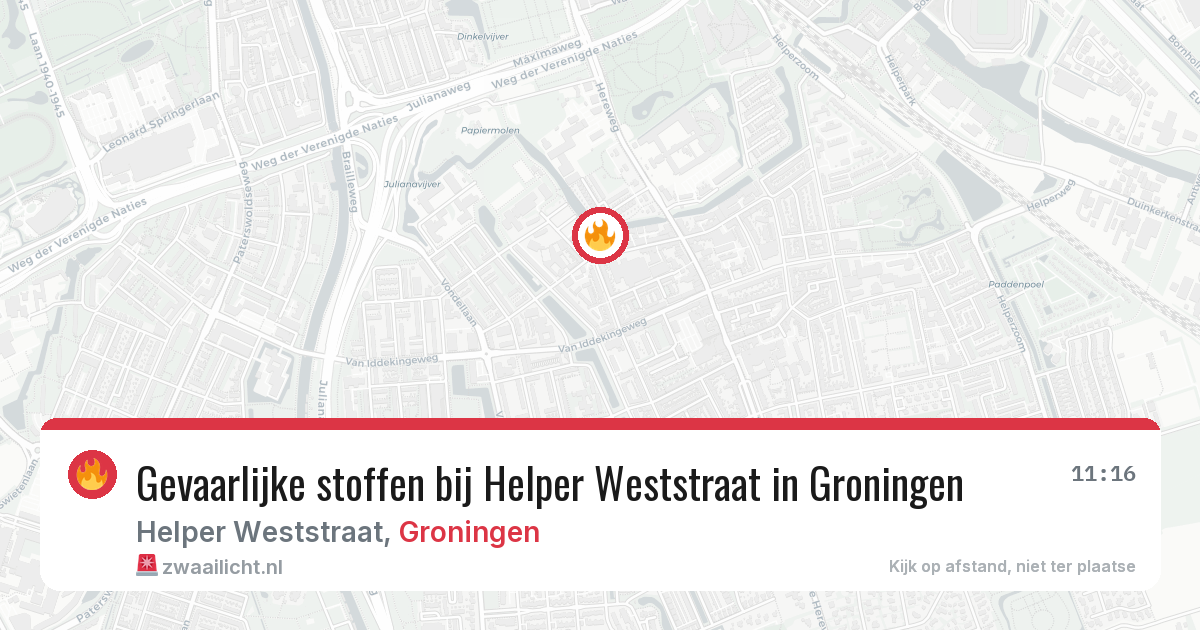 Gevaarlijke stoffen bij Helper Weststraat in Groningen — 28 jun 2026