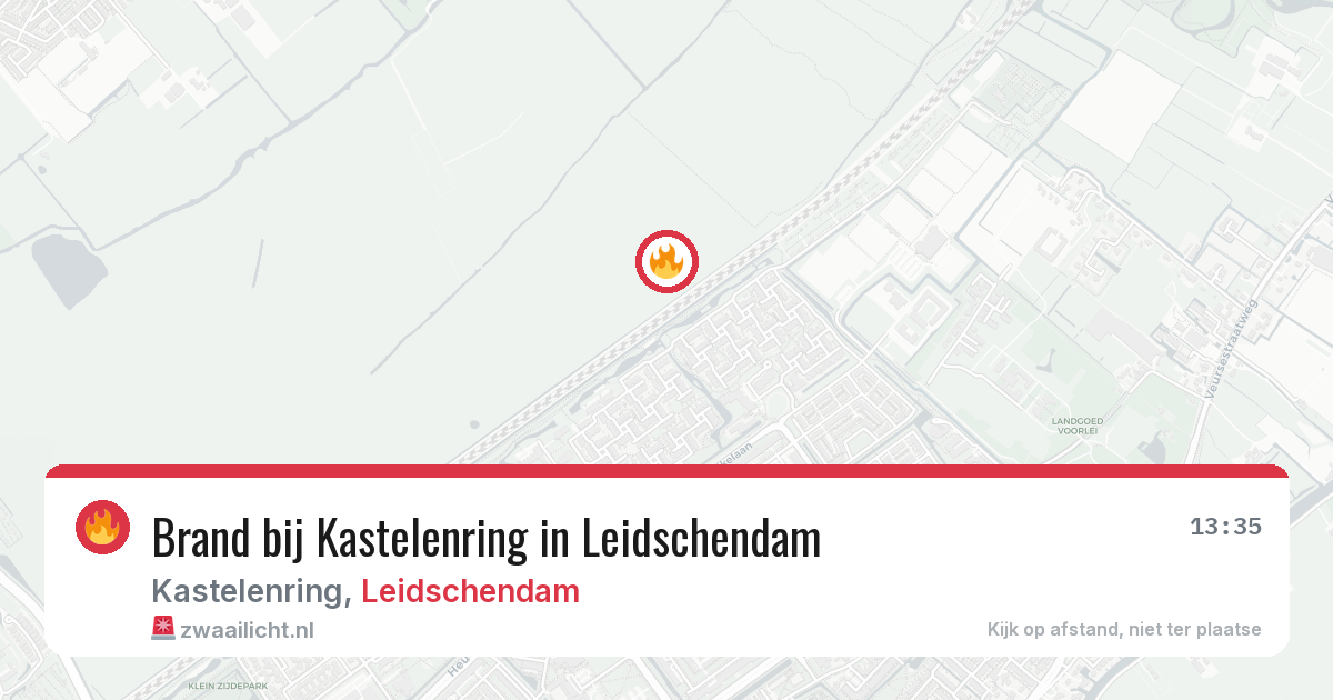 Brand bij Kastelenring in Leidschendam — 29 jun 2026