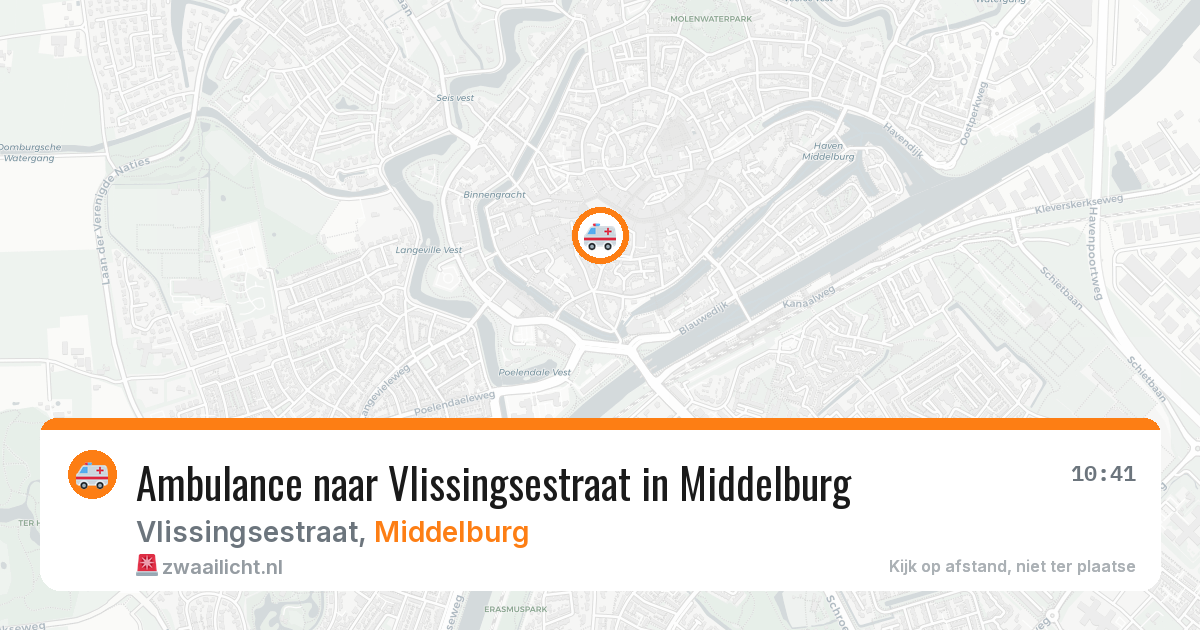 Ambulance naar Vlissingsestraat in Middelburg — 4 mei 2026