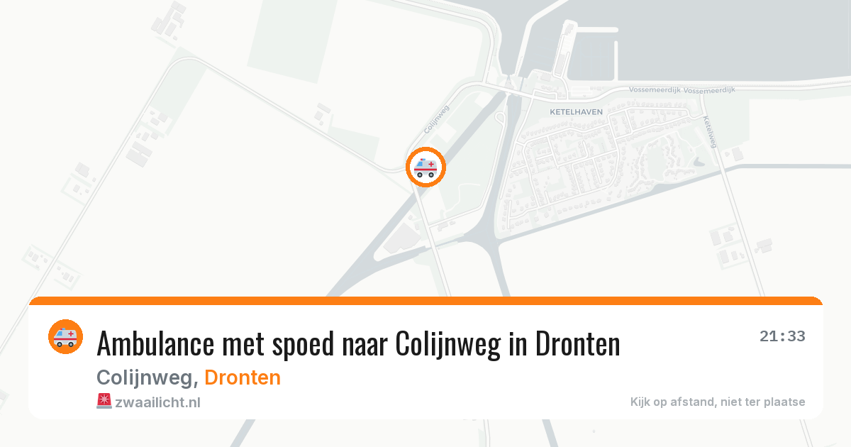 Ambulance met spoed naar Colijnweg in Dronten — 30 jun 2026
