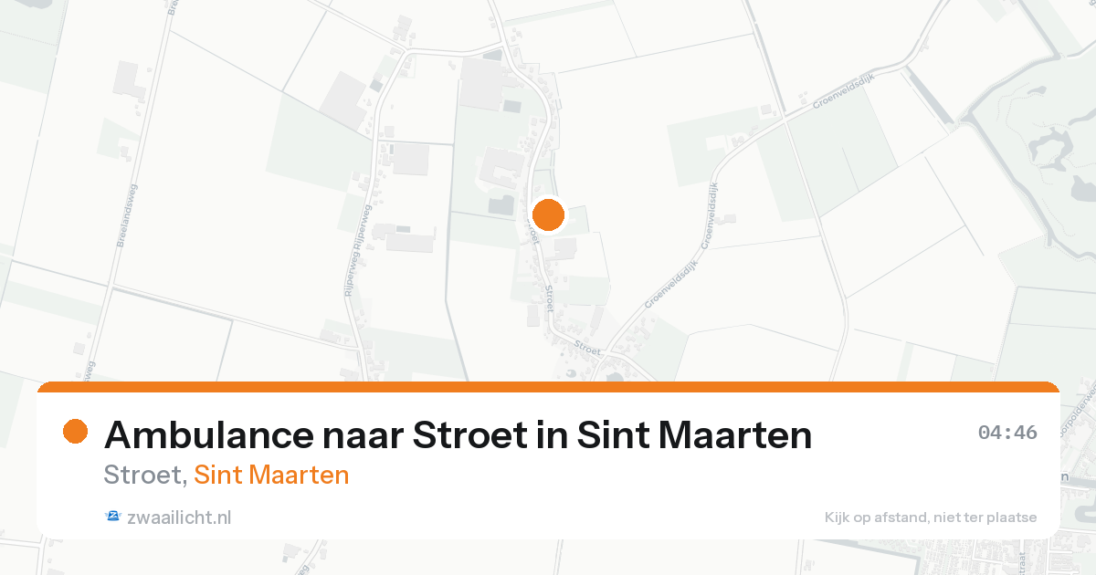 Ambulance naar Stroet in Sint Maarten — 21 aug 2026