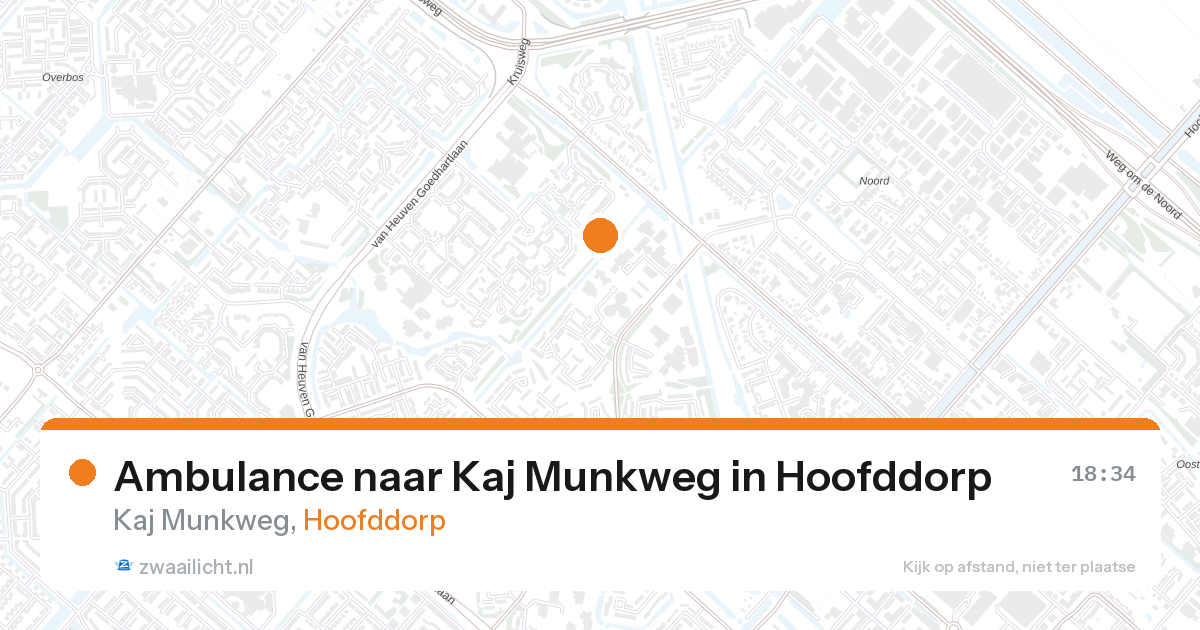 Ambulance naar Kaj Munkweg in Hoofddorp — 12 jun 2026