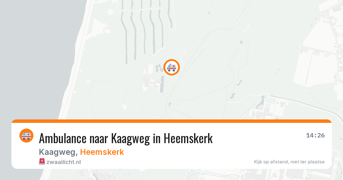 Ambulance naar Kaagweg in Heemskerk — 2 aug 2026