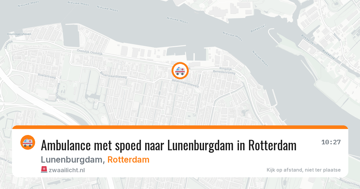 Ambulance met spoed naar Lunenburgdam in Rotterdam — 8 jun 2026