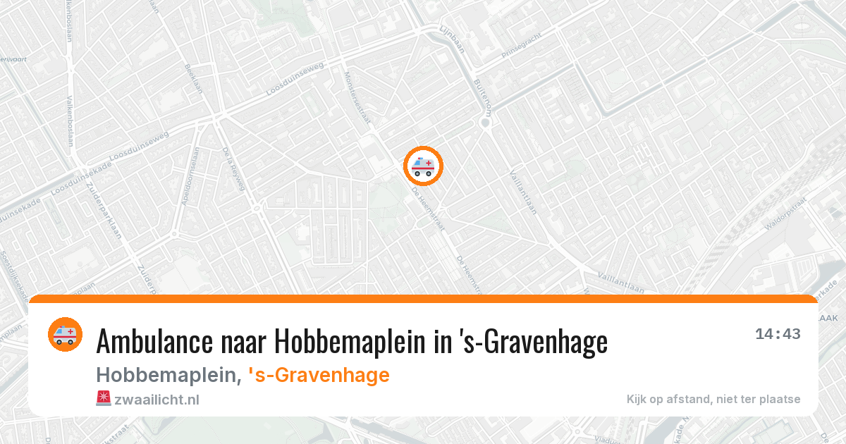 Ambulance naar Hobbemaplein in 's-Gravenhage — 6 mei 2026