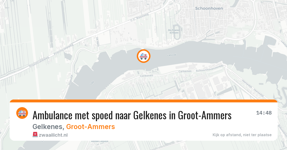 Ambulance met spoed naar Gelkenes in Groot-Ammers — 18 apr 2026