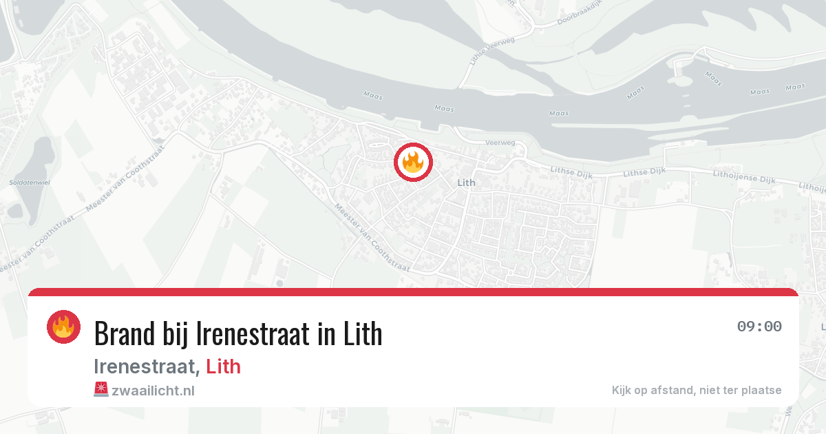 Brand bij Irenestraat in Lith — 25 mrt 2026