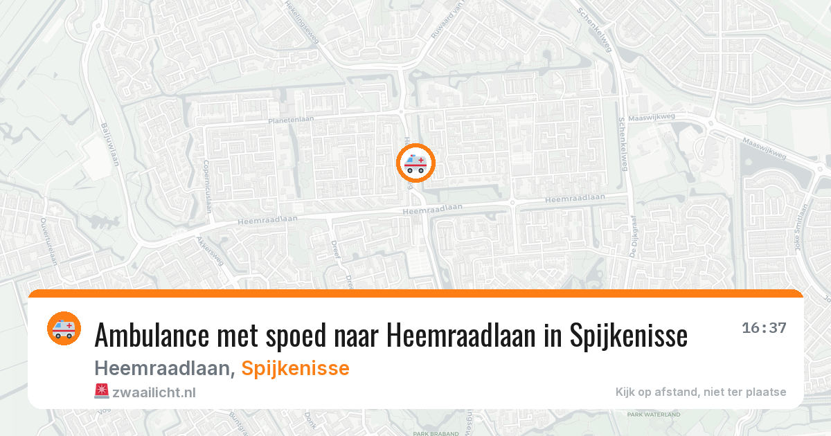 Ambulance met spoed naar Heemraadlaan in Spijkenisse — 23 jun 2026