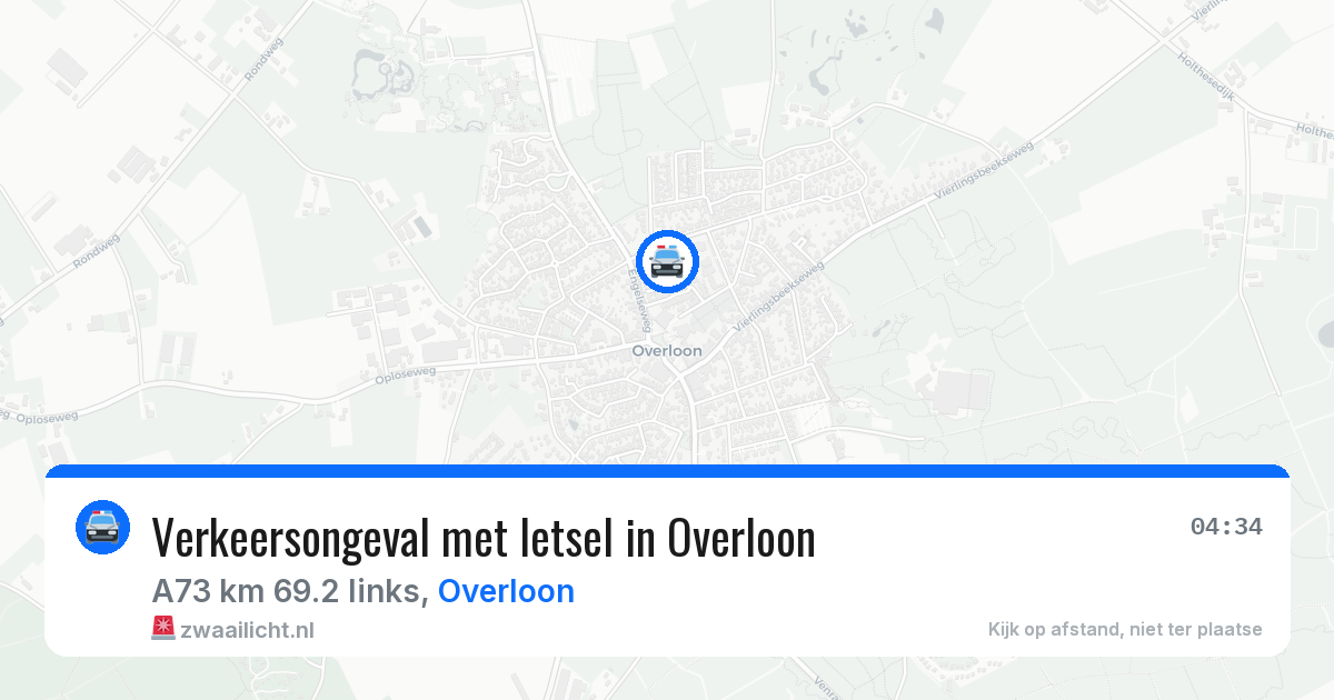 Verkeersongeval met letsel in Overloon — 28 jun 2026