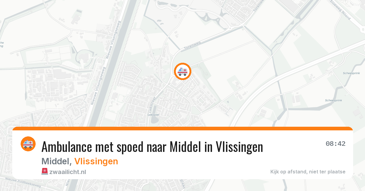 Ambulance met spoed naar Middel in Vlissingen — 21 mrt 2026