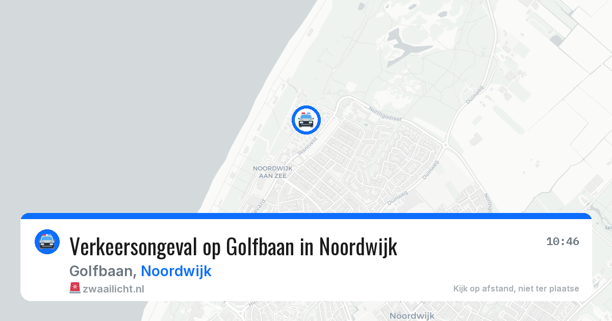 Verkeersongeval op Golfbaan in Noordwijk — 24 jun 2026