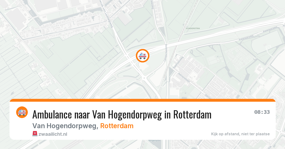 Ambulance naar Van Hogendorpweg in Rotterdam — 6 jun 2026