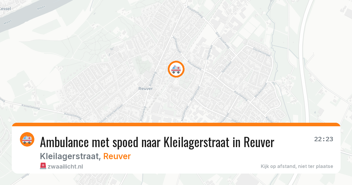 Ambulance met spoed naar Kleilagerstraat in Reuver — 3 jun 2026