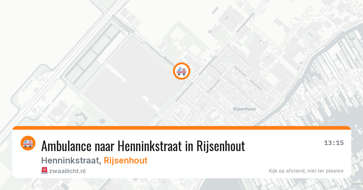Ambulance naar Henninkstraat in Rijsenhout — 6 jul 2026