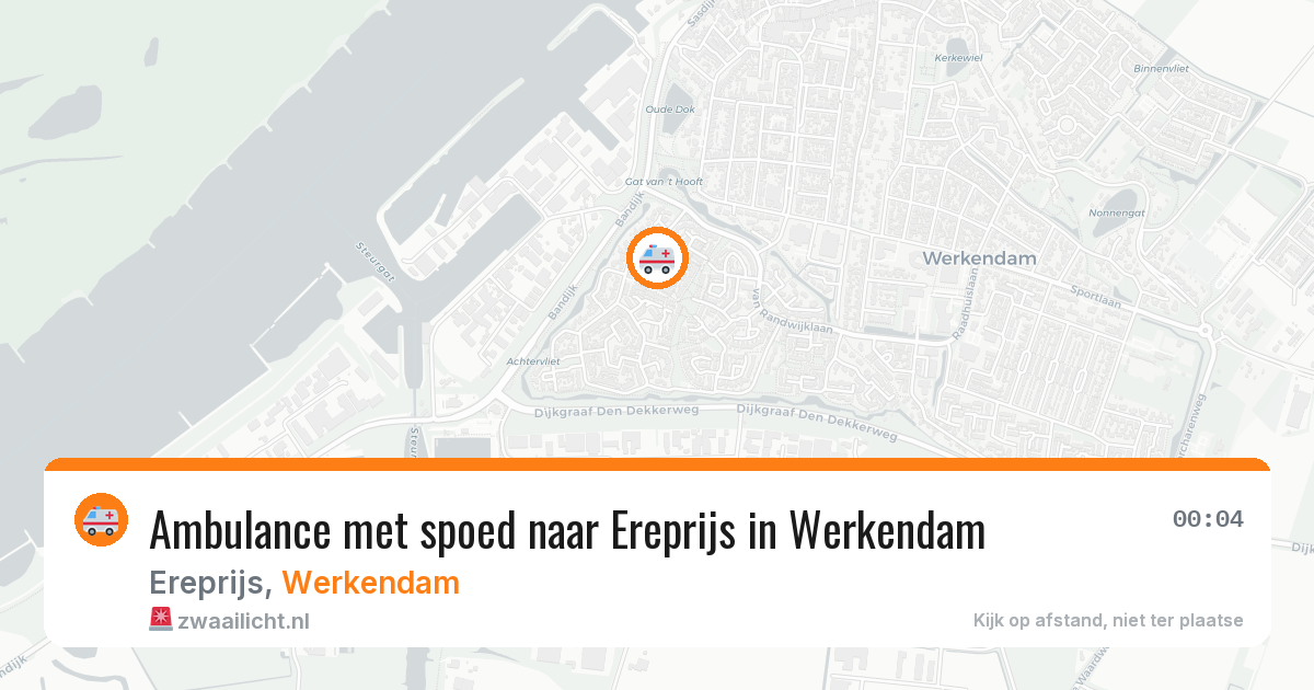 Ambulance met spoed naar Ereprijs in Werkendam — 15 mei 2026