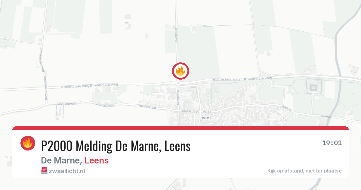 P2000 Melding De Marne, Leens — 5 jun 2026