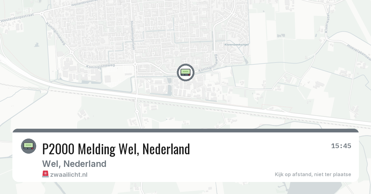 P2000 Melding Wel, Nederland — 27 apr 2026
