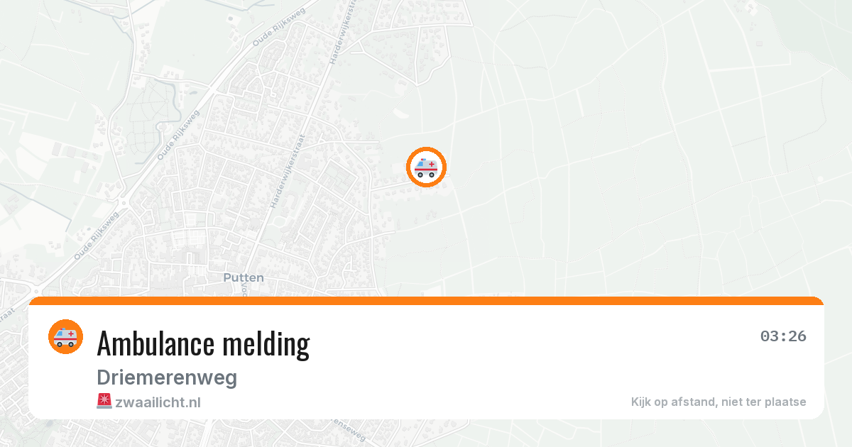 Ambulance melding — 23 mrt 2026