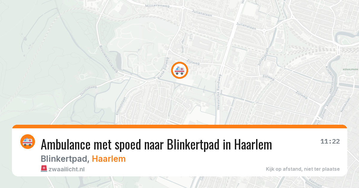 Ambulance met spoed naar Blinkertpad in Haarlem — 3 mrt 2026